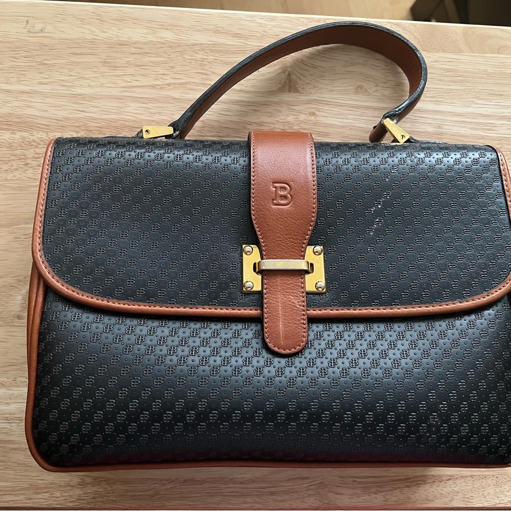 Bally Black and Brown Satchel